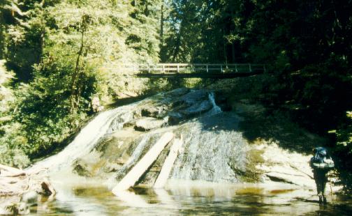 Trail crossing Sandstone Creek